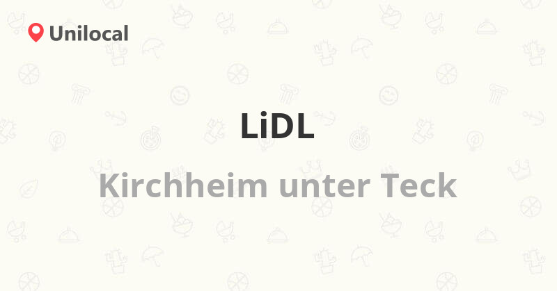LiDL Kirchheim unter…, Jesinger Str. 88 (Reviews and address)
